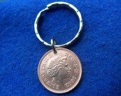 40th birthday gift 1979 coin keyfob with a /"40/" charm