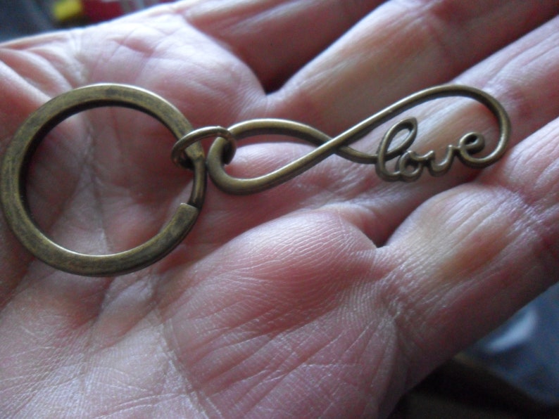 8th Anniversary Gift Bronze Anniversary Gift Keyring 8th Etsy UK