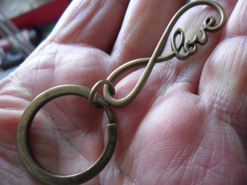 8th Anniversary Gift Bronze Anniversary Gift Keyring 8th Etsy UK