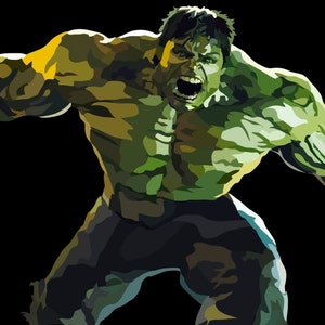 Hulk Digital Art Print