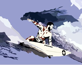 Surfer Digital Art