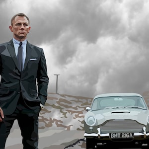 James Bond 007 Skyfall Digital Art Print