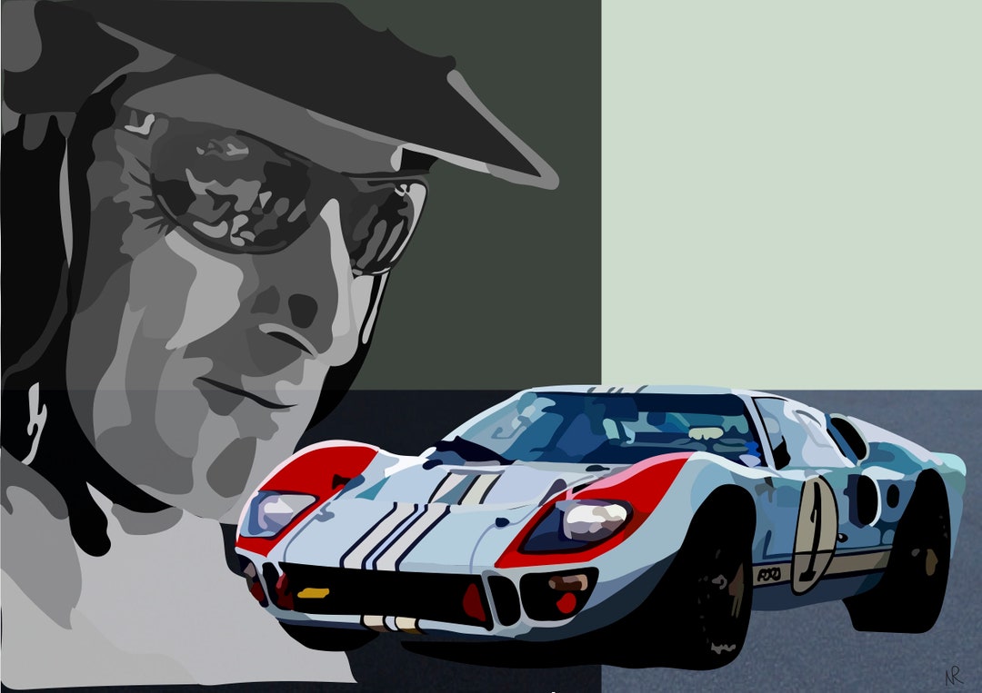 Ken Miles Ford GT40, Ford Vs Ferrari, Le Mans ‘66 - Etsy