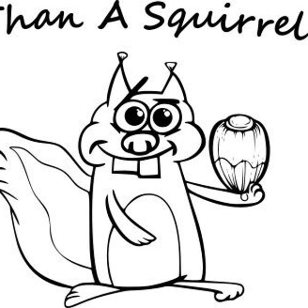 Nuttier than a squirrel Turd SVG,PNG