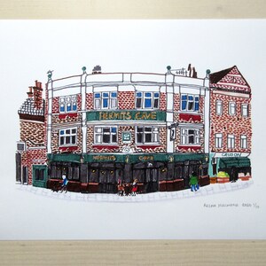 Hermits Cave, Camberwell, A4 Illustration Digital Print