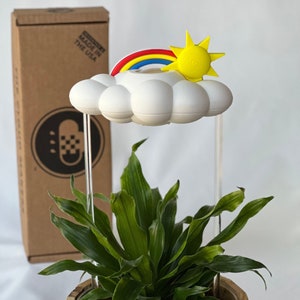 Original Dripping Rain Cloud for plants with Sun and Rainbow Charms