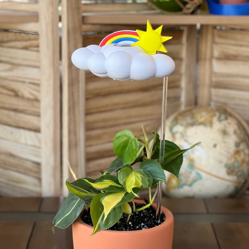 Original Dripping rain cloud by THE CLOUD MAKERS with rainbow and sun charms