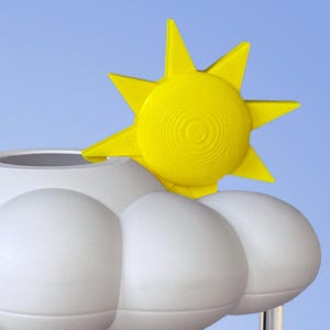 Sun Charm: 3D Printed Accessory for Rain Cloud Plant Waterer
