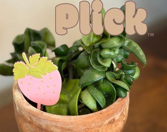 Strawberry Plick ™ - 3D gedruckter Pflanzenpflücker Skurriles Zimmerpflanzenzubehör - Geschenk für Pflanzenliebhaber