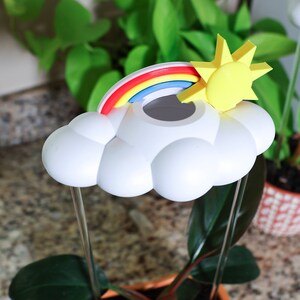 Original Dripping rain cloud by THE CLOUD MAKERS with rainbow and sun charms