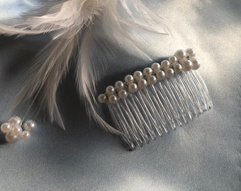 Pearl- Hair Combs,Wedding hair piece, Wedding Combs, Wedding hair accessory,