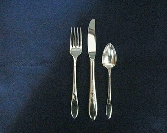Dessert Forks 6 1//4/" Oneida Community Lady Hamilton 1932 silver Set 8 x Salad