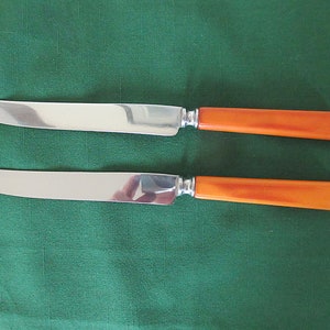 Las mejores ofertas en Mango de Hueso de Acero Inoxidable cuchillas  Cuchillos
