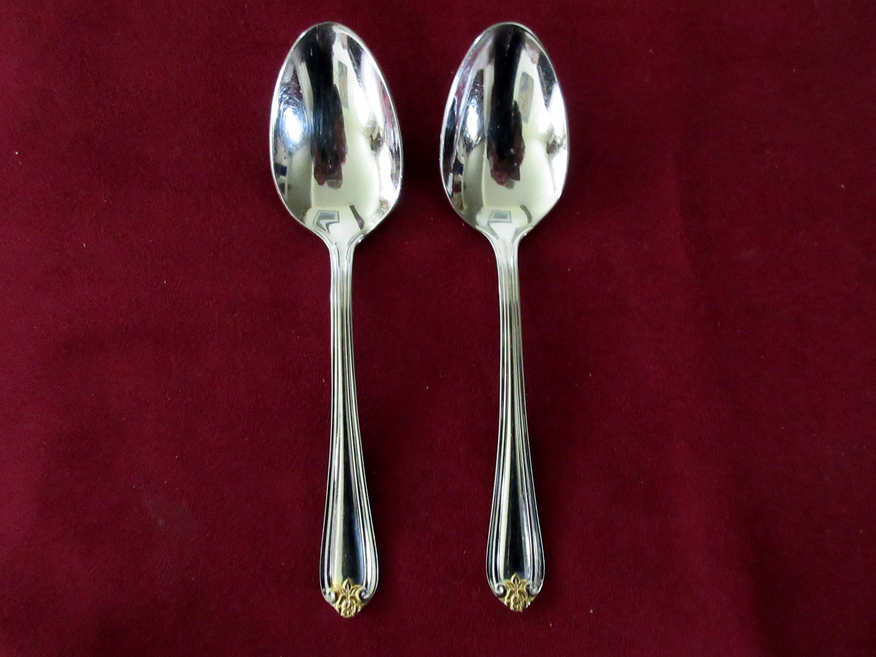 6 Teaspoons AMERICAN CLASSIC Reed & Barton Stainless Steel Flatware Glossy 