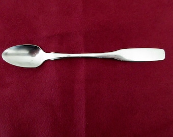Stainless Infant Baby Feeding SPOON from Oneida Community Silverware Flatware PAUL REVERE Pattern Satin Handle Good Condition Polished