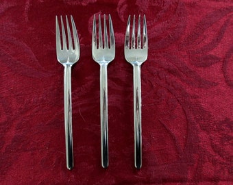 Bright and Shiny!,LotBc2 MIKASA stainless TRIO 1 Salad fork Bright and Shiny!,LotBc2 MIKASA stainless TRIO 1 Salad fork