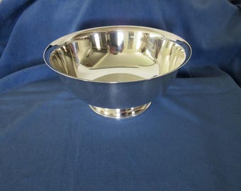 Must See Lovely GORHAM SILVERPLATE Reproduction 18th Century Paul Revere 8" BOWL  Lightly Used Condition Polished!!