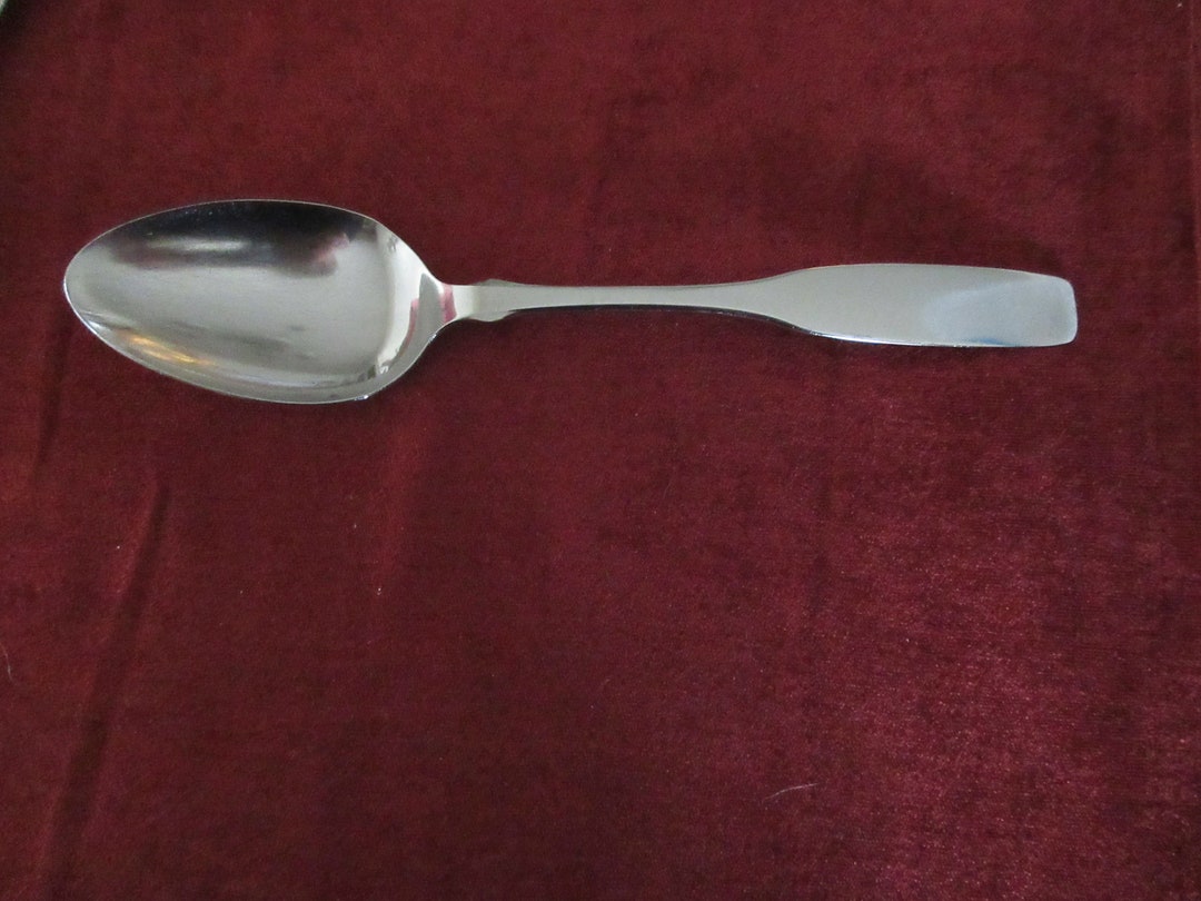 Stainless Solid Serving SPOON From Oneida Community Silverware Flatware
