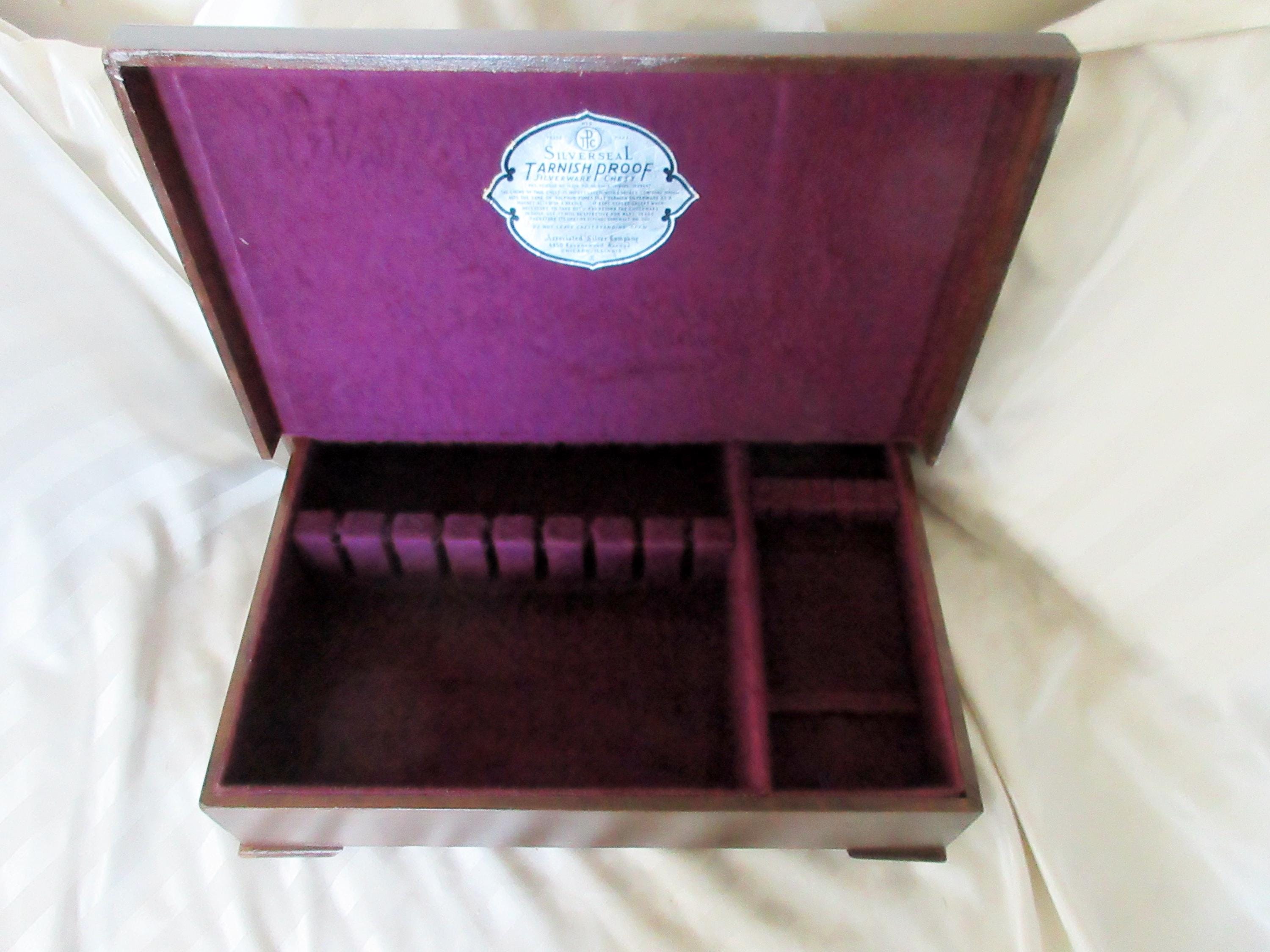 Antique 1920's Dk Brown Wooden UNIVERSEL Silverware/flatware