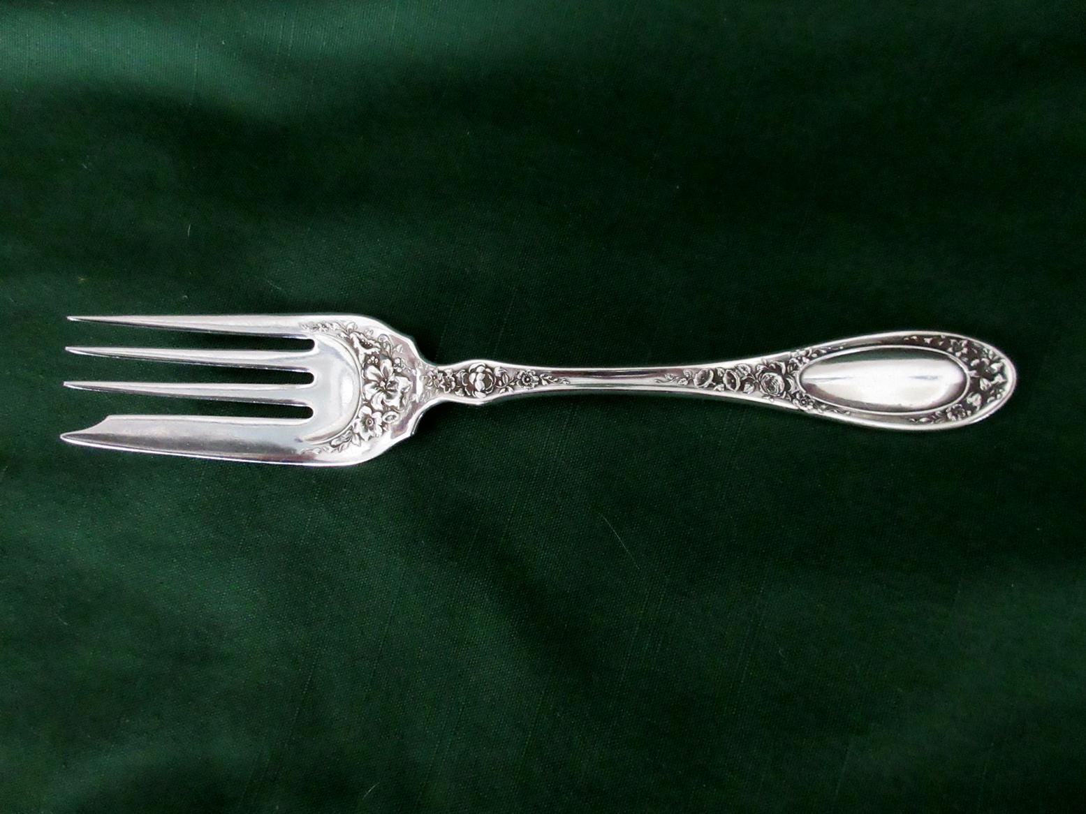 Antique Silverplate Serving FORK From 1835 WALLACE in BLOSSOM