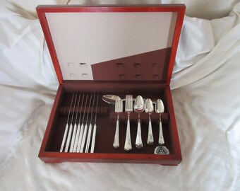 50 Pcs Ser/8 Wm Rogers/international Silverplate Flatware Elegant