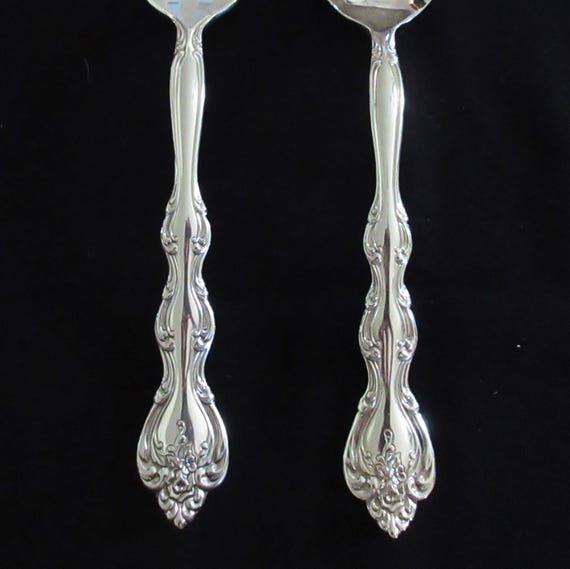 Elegant SERVING Pcs Lg Fork and Spoon From INTERNATIONAL