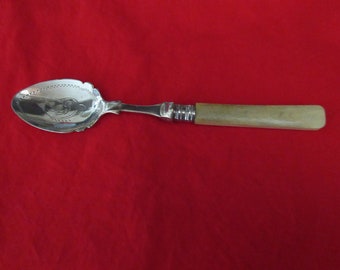 アンティーク 1870 年代 シルバープレート サービング/L スープ