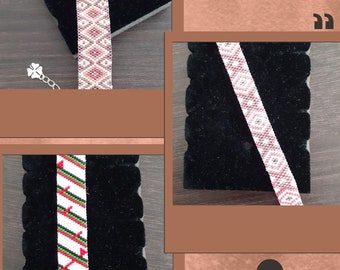Peyote technique bracelet patterns PATTERNS 001-002-003 ITALIAN version