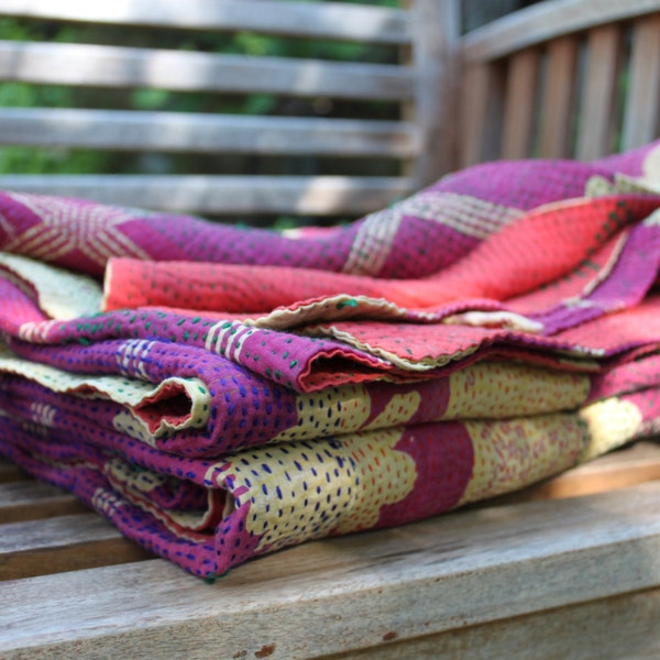 Vintage Patchwork Sari Quilt