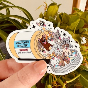 Dog Serotonin Booster Sticker, Dog Lovers Gift