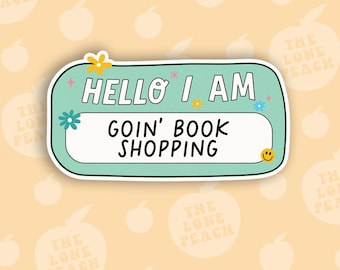 Book Shopping Sticker, Reader Humor