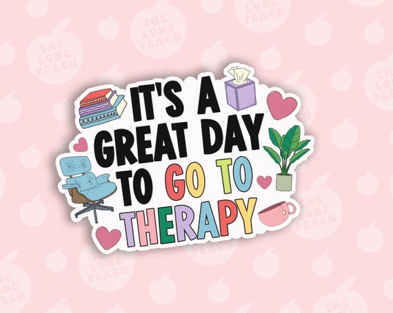 Therapy Humor Sticker, Mental Health Vinyl Decal
