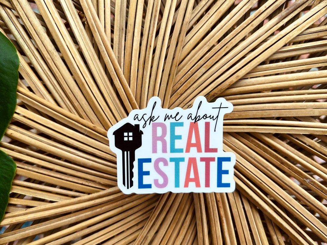 Ask Me About Real Estate Sticker