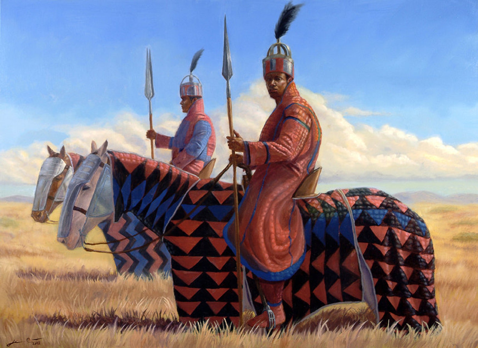 Африканский воин арт