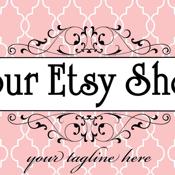 Custom Logo and Banner for your Business or Etsy Shop - Vintage Etsy Shop Banner Logo Design Custom Design