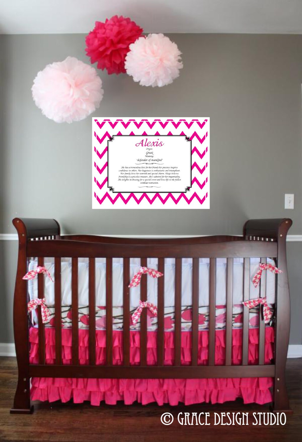 Baby Name Meaning and Character Traits Nursery Print Ready to - Etsy