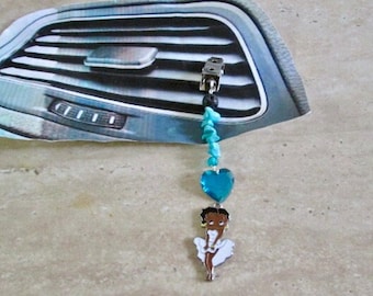 African American Betty Boop Car Air Freshener Vent Clip,Diffuser Clip On, Car Accessories,Essential oils,Nurse,