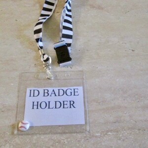 Breakaway Lanyard ID Badge Holder,Baseball,Pediatric, Nurse, Teacher,ICU,Hospital,Medical,Sports,Coach,Office,ER