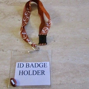 Breakaway Lanyard ID Badge Holder,Football,Pediatric, Nurse, Teacher,ICU,Hospital,Medical,Sports,Coach,Office,ER