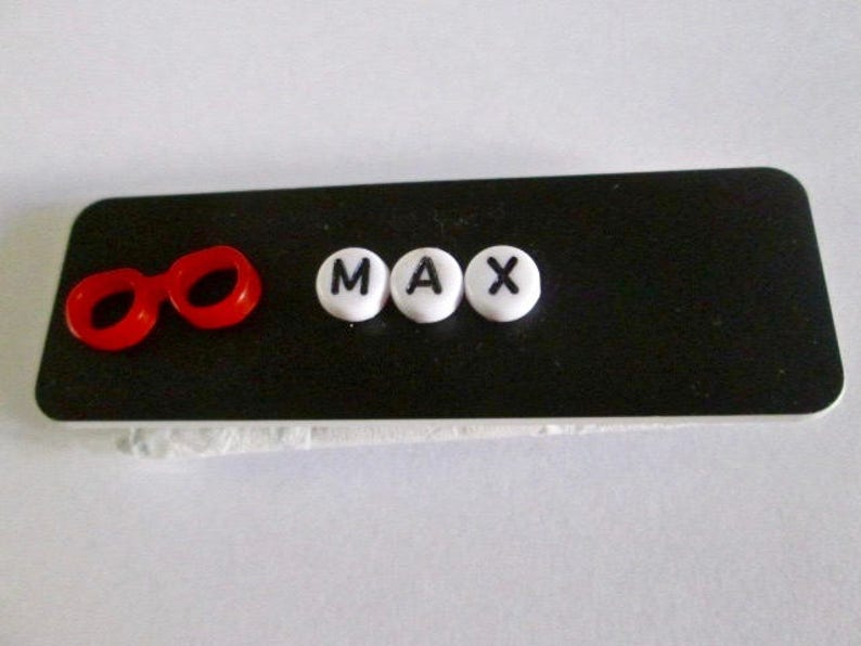 Name Tag ID Badge Custom or Pin Backing Eye Glasses Etsy