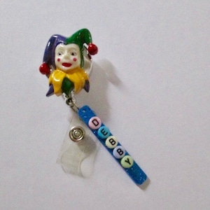 Identyfikator zwijany, personalizowany, weterynarz Mardi Gras, pediatryczny, medyczny, pielęgniarka, gabinet, pielęgniarka, OIOM, oddział intensywnej terapii noworodków, oddział ratunkowy