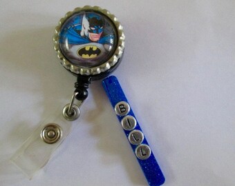 Insignia de identificación Retráctil carrete Imán o pin trasero, grabado, personalizado, Super Hero Medical, Enfermera, Hospital.Pediátrico, UCI, ER