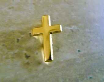 Anstecknadel vergoldet Kreuz ,Kirche,Religion Krankenschwester,Kinderheilkunde,ER,Icu,Nicu,Büro, Abschlussfeier,