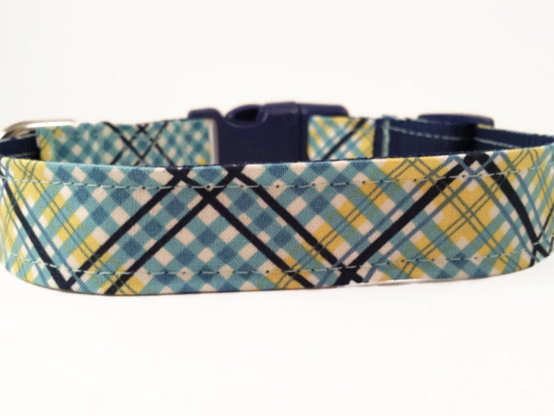 Plaid Dog Collar and Bow Tie the Apprentice Adjustable Sizes Etsy