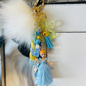 Princess Bag Charm/Keychain: Magic Kingdom Purse Accessories