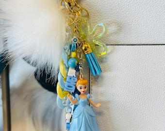 Princess Bag Charm/Keychain: Magic Kingdom Purse Accessories