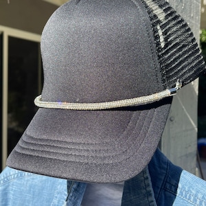 Rhinestone Rope Trucker Hat Chain: Bling Hat Accessory