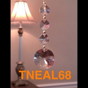 Lot of 6 Bohemian Crystal for Chandelier Lamp Wedding REAL CRYSTAL - AAA Quality 3 beads
