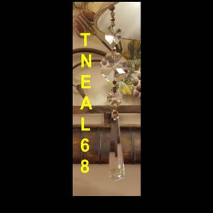 Special Edition 6 REAL CRYSTALS Modern Icicles for Chandelier Lamp U-drop