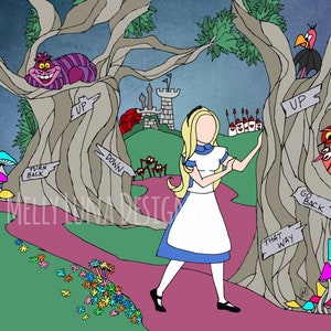 Alice in Wonderland Inspired Tulgey Wood Bild 1